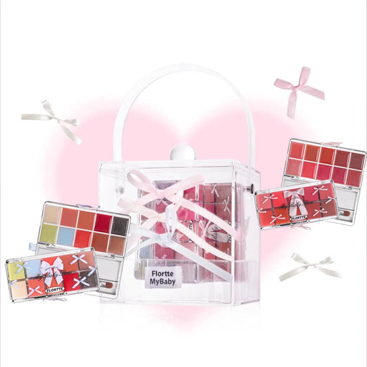 FLORTTE Peng Peng Princess Set Lip Cream & Lip Gloss 3 Palette