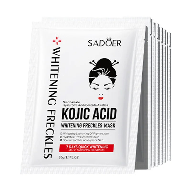 SADOER Kojic Acid Facial Masks 10 Pezzi