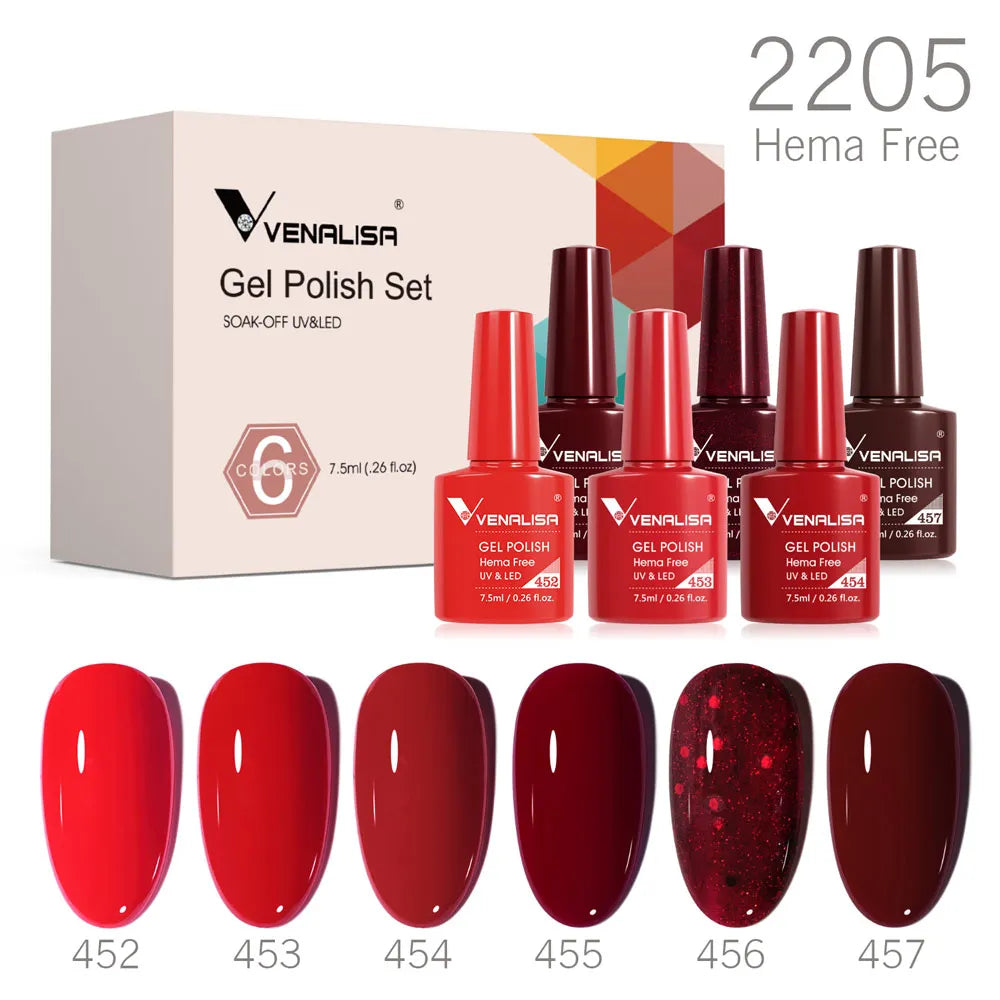 Venalisa Color Gel Semipermanente Kit – 6/12 Colori