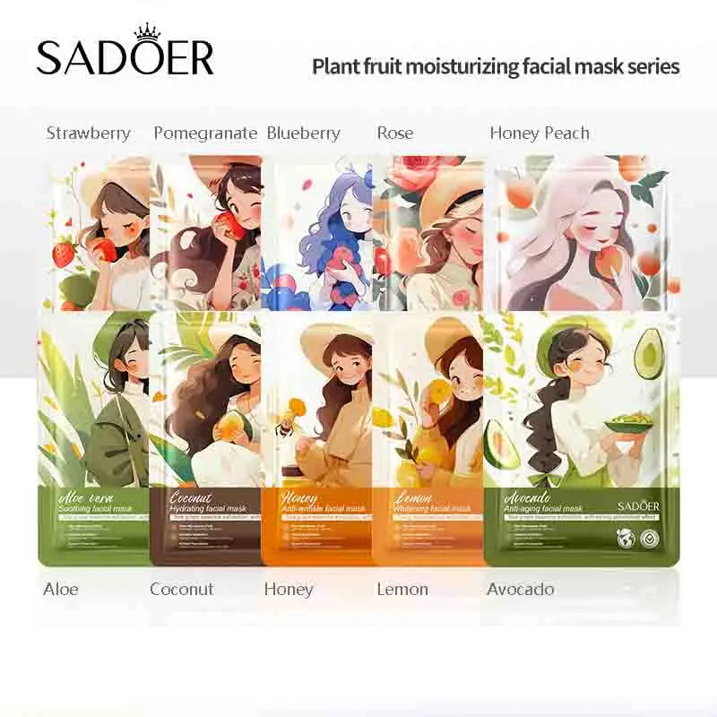 SADOER Fruits Facial Masks 10pz