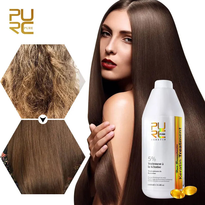 PURC Brazilian Keratin Hair Treatment – Trattamento Lisciante e Nutriente (1000 ml)