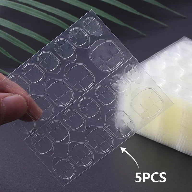 Nailpop Jelly Adesivi Biadesivi per Unghie Finte 5 o 10 Fogli