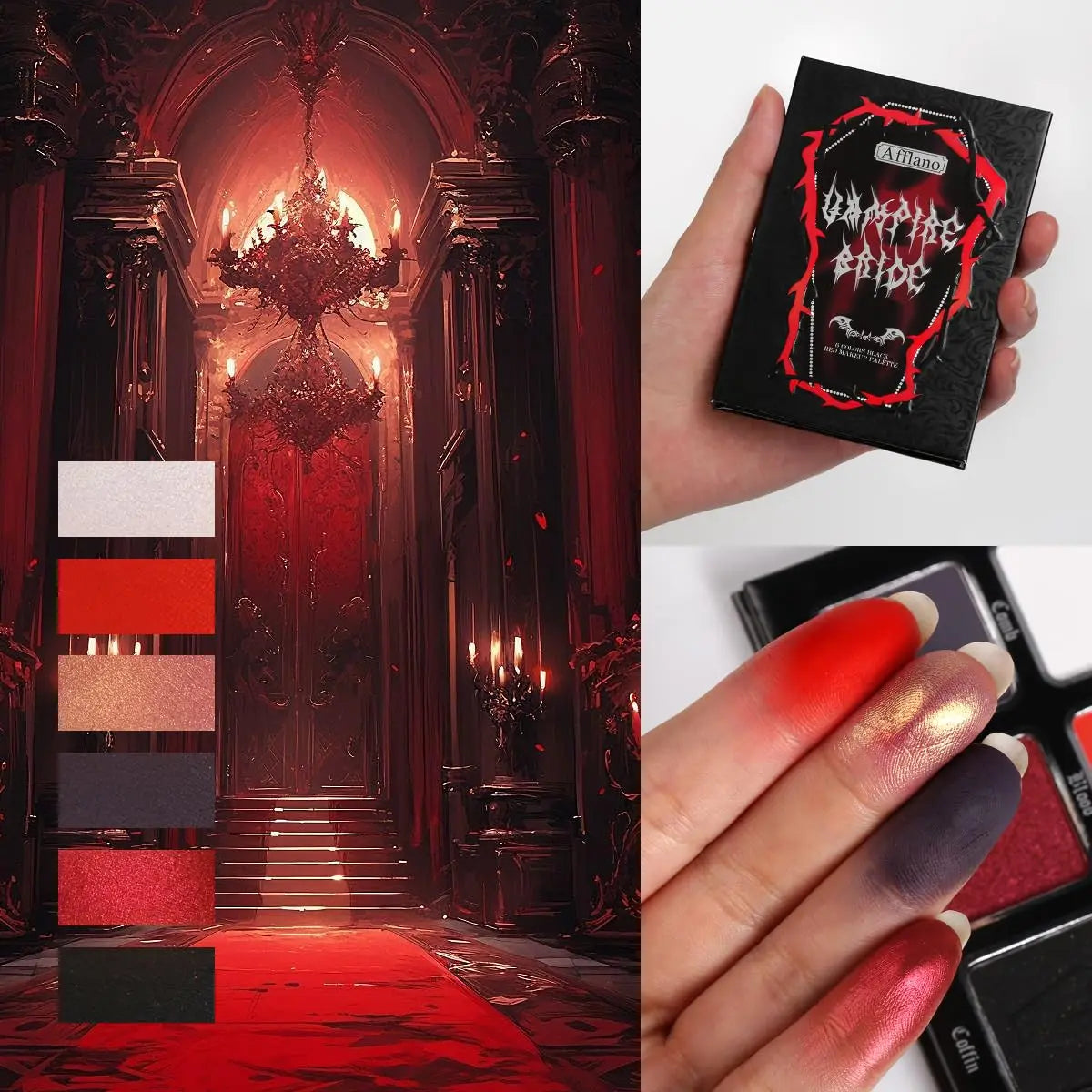 Afflano Halloween Gothic Makeup Palette