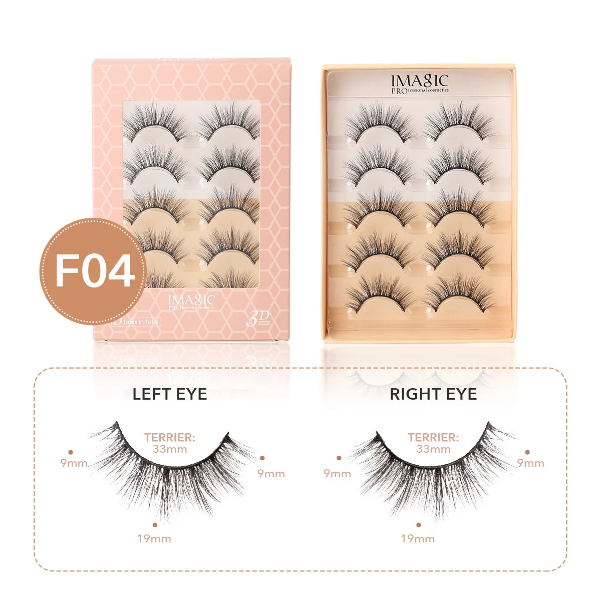 IMAGIC 3D Faux Mink Lashes – 5 Paia