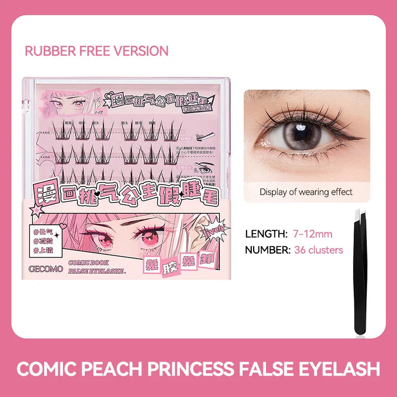 GECOMO Manga-Style Glue-Free False Eyelashes
