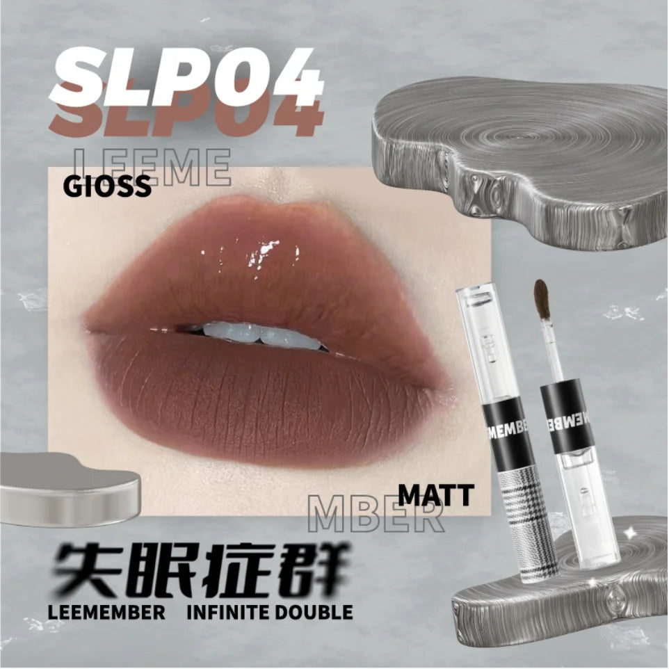 LEEMEMBER – Hazy Non-Stick Double-Ended Liquid Lipstick