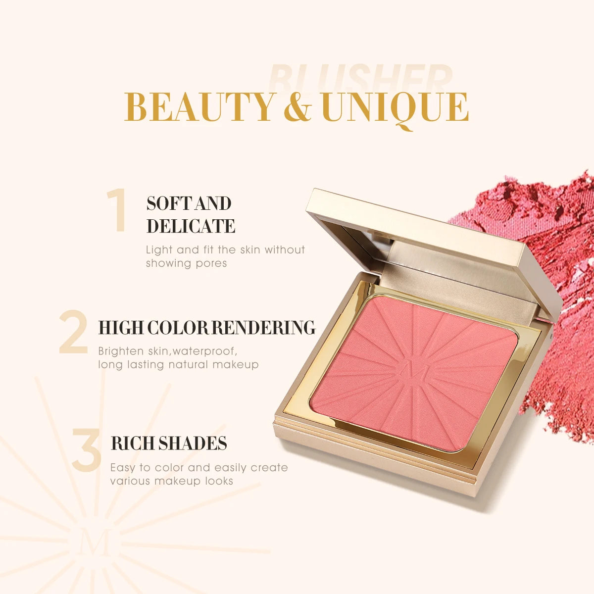 IMAGIC Face Blush & Highlighter Palette