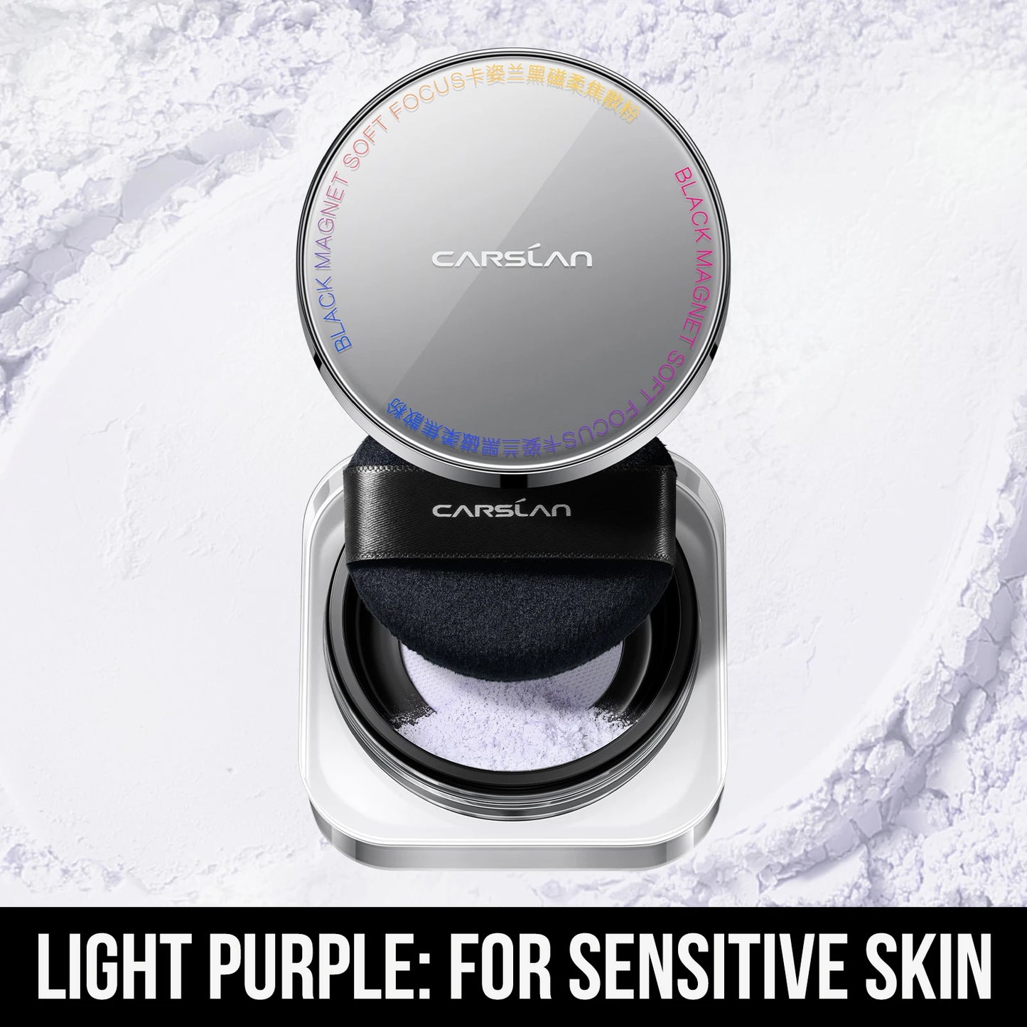 CARSLAN Black Magnetic Loose Powder – Cipria Lunga Tenuta