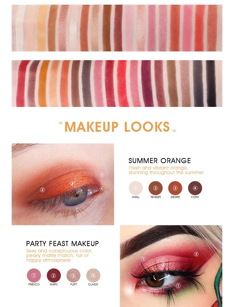 IMAGIC Professional 35-Color Eyeshadow Palette