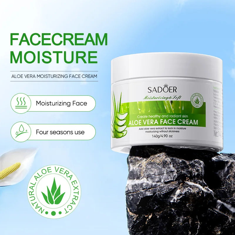 SADOER Plant Face Cream Collection – Bava di Lumaca, Carota, Aloe & Avocado
