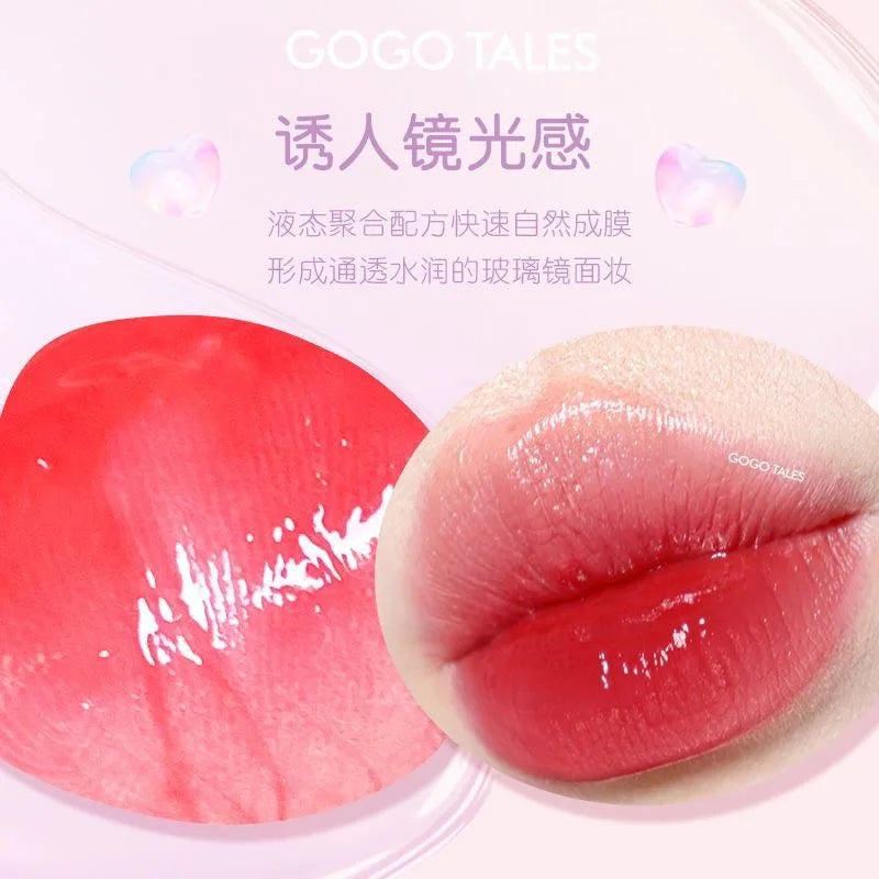 Gogotales Small Pink Ball Water Gloss Mirror Lip Glaze 3.8g
