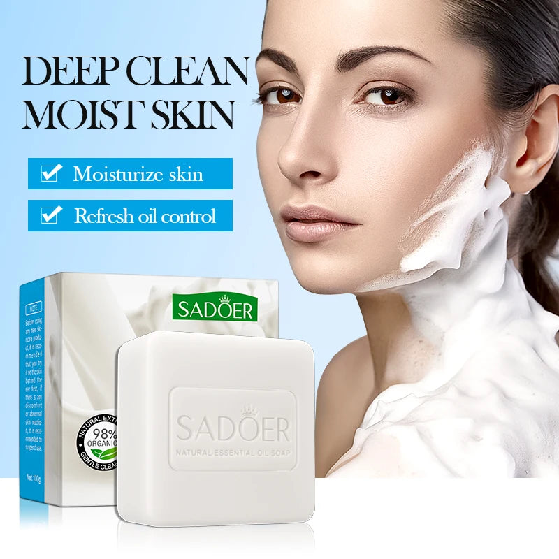 SADOER Goat Milk Essential Oil Soap