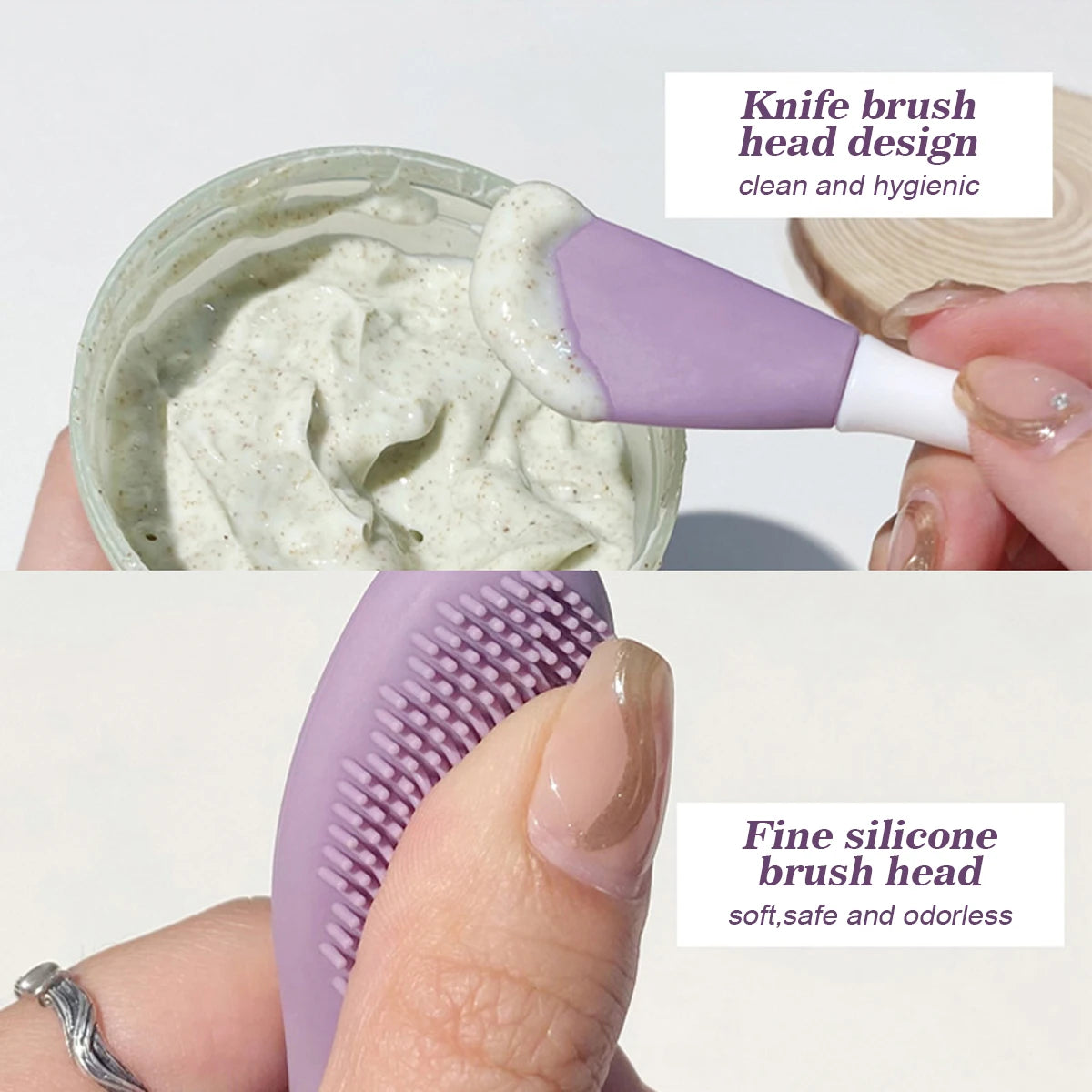IMAGIC 2-in-1 Silicone Facial Cleansing & Mask Brush