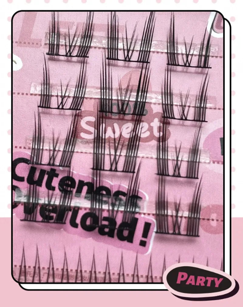 Lishu Set Ciglia Finte Superiori & Inferiori Cuteness Overload