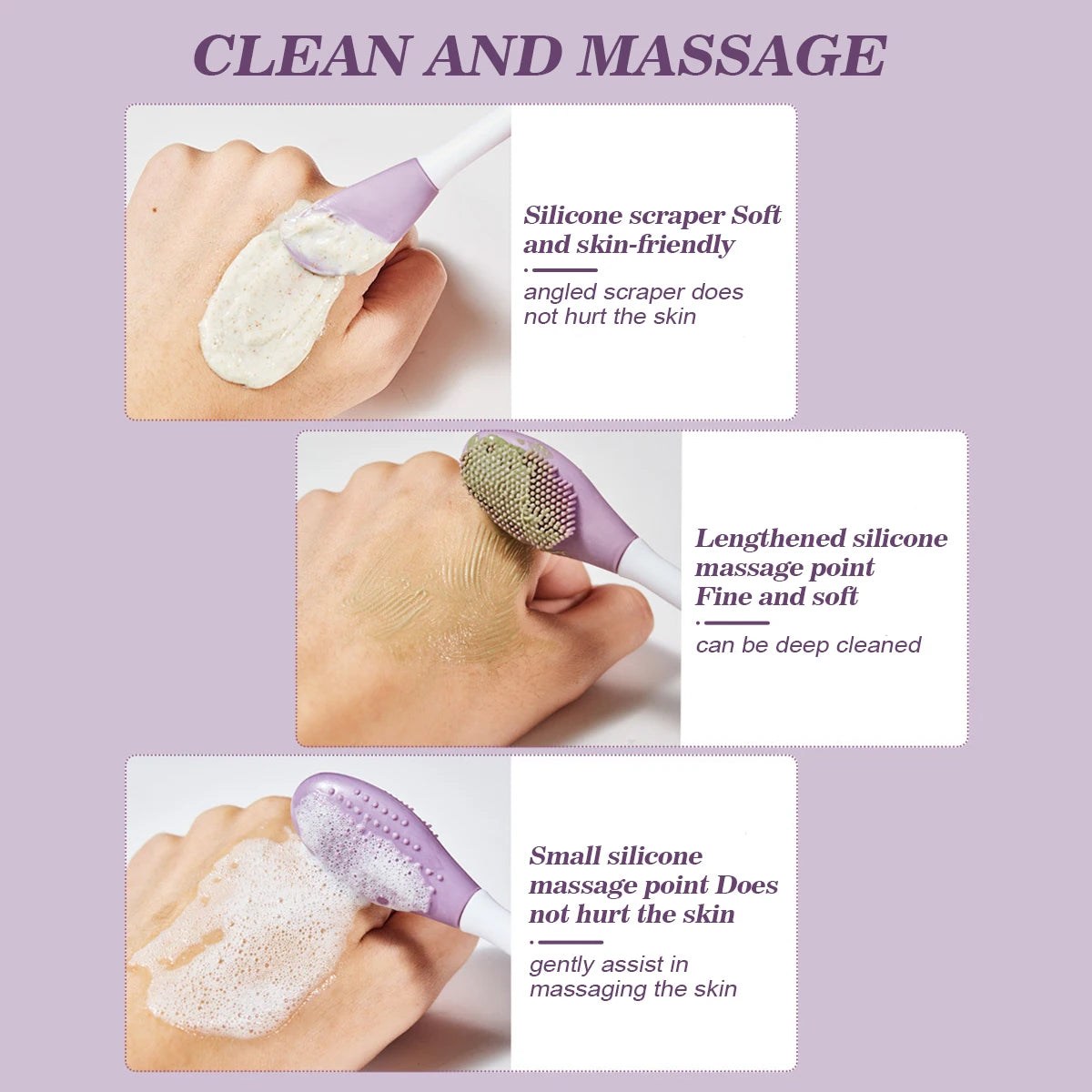 IMAGIC 2-in-1 Silicone Facial Cleansing & Mask Brush