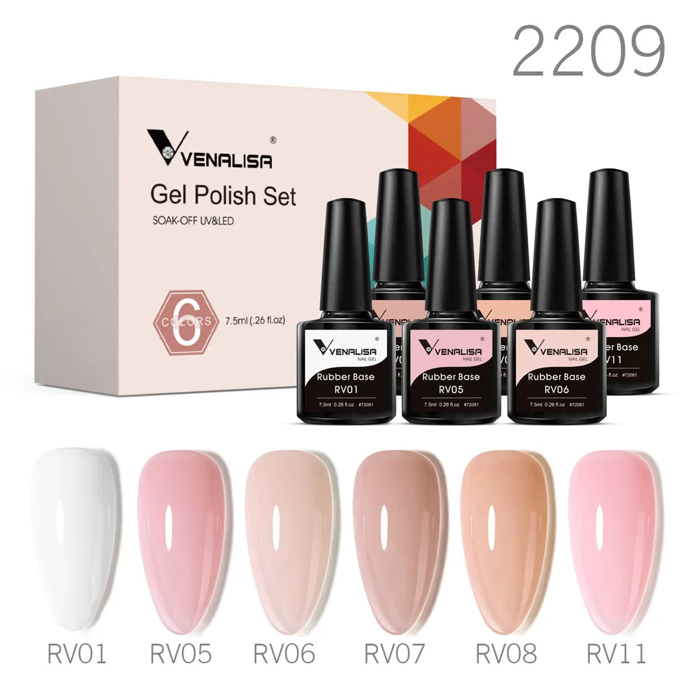 Venalisa Color Gel Semipermanente Kit – 6/12 Colori