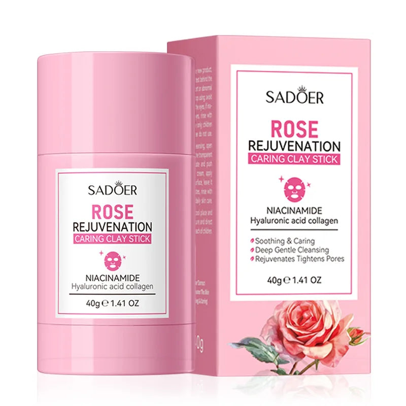 SADOER Rose Stick Clay Mask – Maschera Viso all’Argilla in Stick