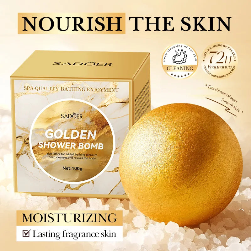 SADOER Gold Bath Bomb – Relax e Cura della Pelle