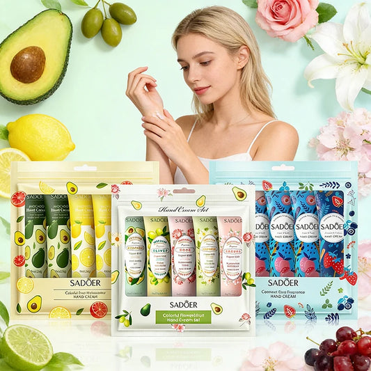 SADOER Fruit Plant Fragrance Hand Cream Set da 5 (3 varianti)