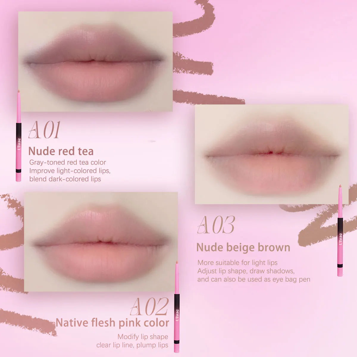 Uhue – Dual End Smooth Lip Liner Pen