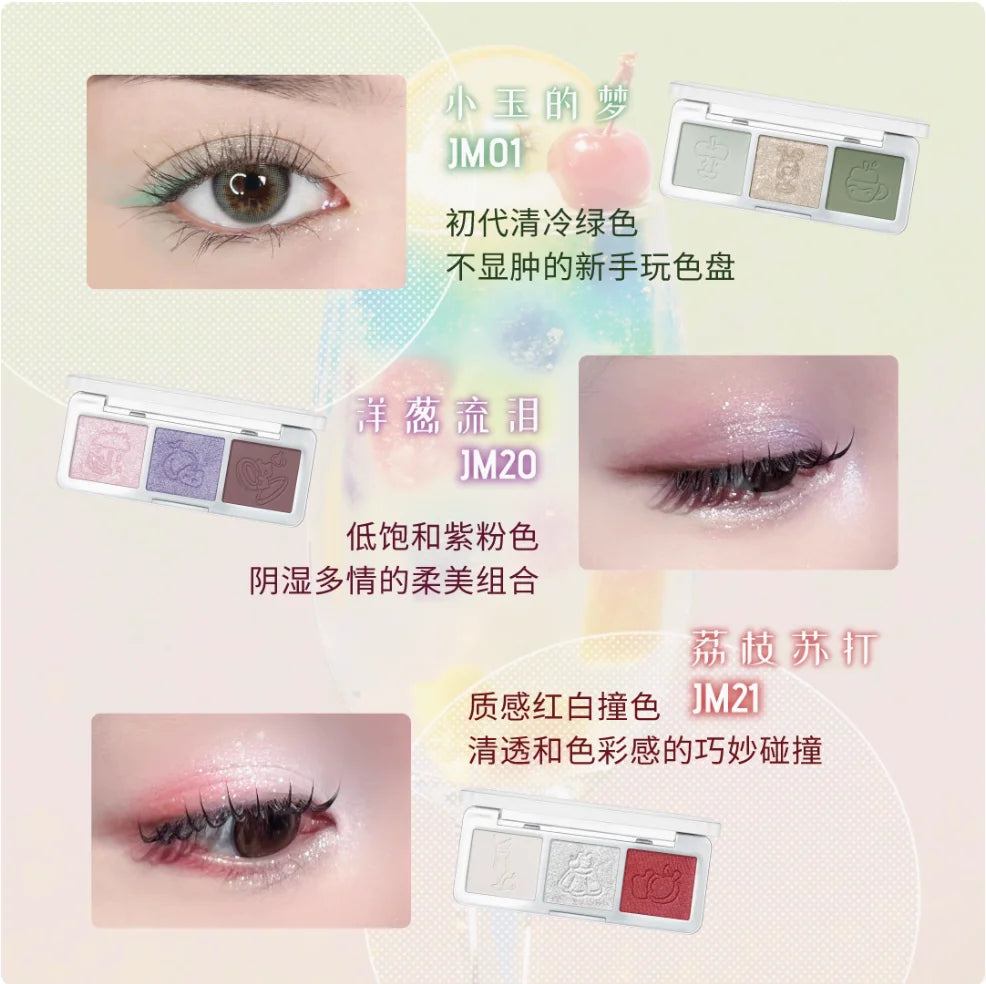 LEEMEMBER Tri-Color Fruit Punch Edition Eyeshadow Palette