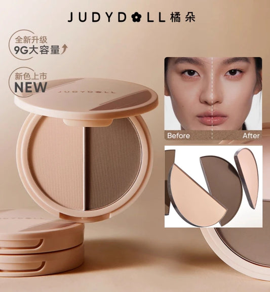 Judydoll Two-Tone Contouring Palette – Contour & Highlighter Naturale