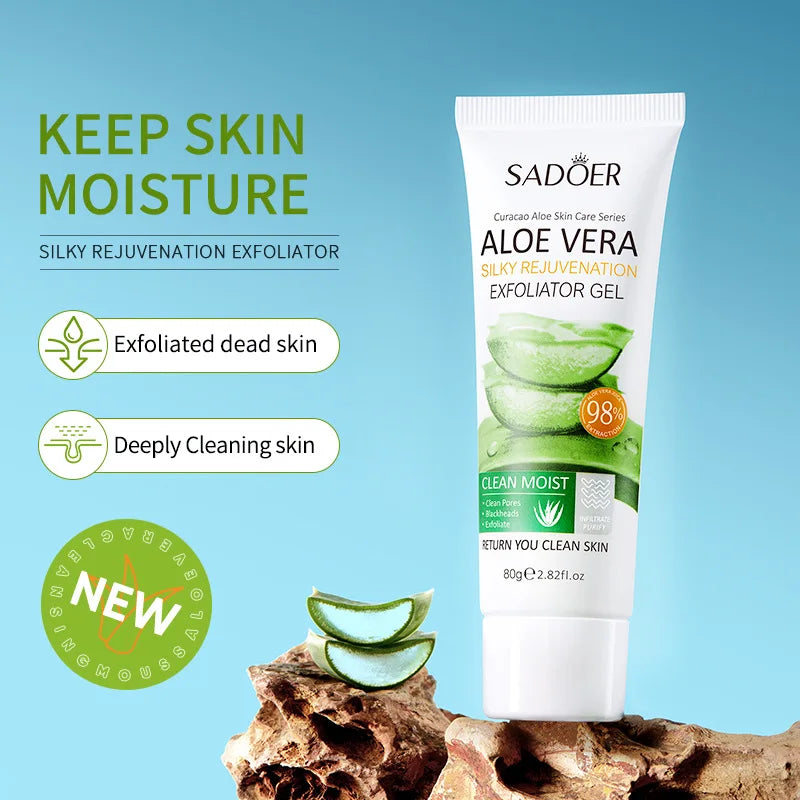 SADOER Exfoliating Aloe Vera Gel Facial Cleanser 80g
