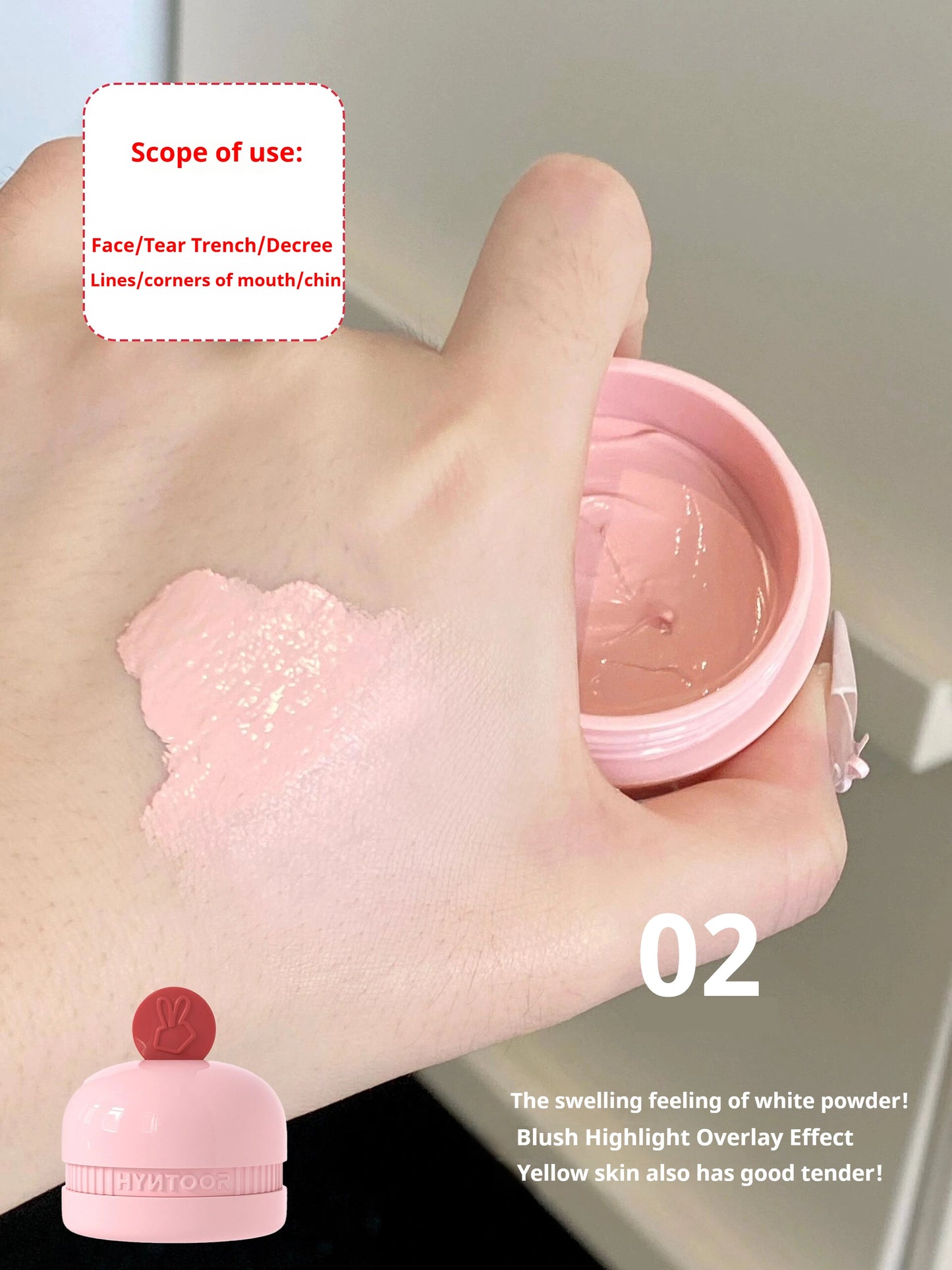 Hyntoor Macaron Brightening Cream Blush – 4 Colors