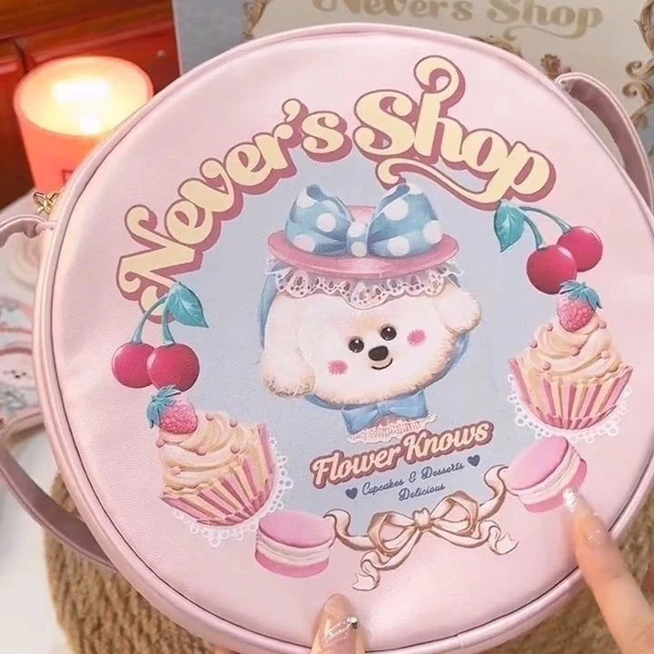 Flower Knows – Never's Shop Series Pink Cosmetic Bag & Coin Purse