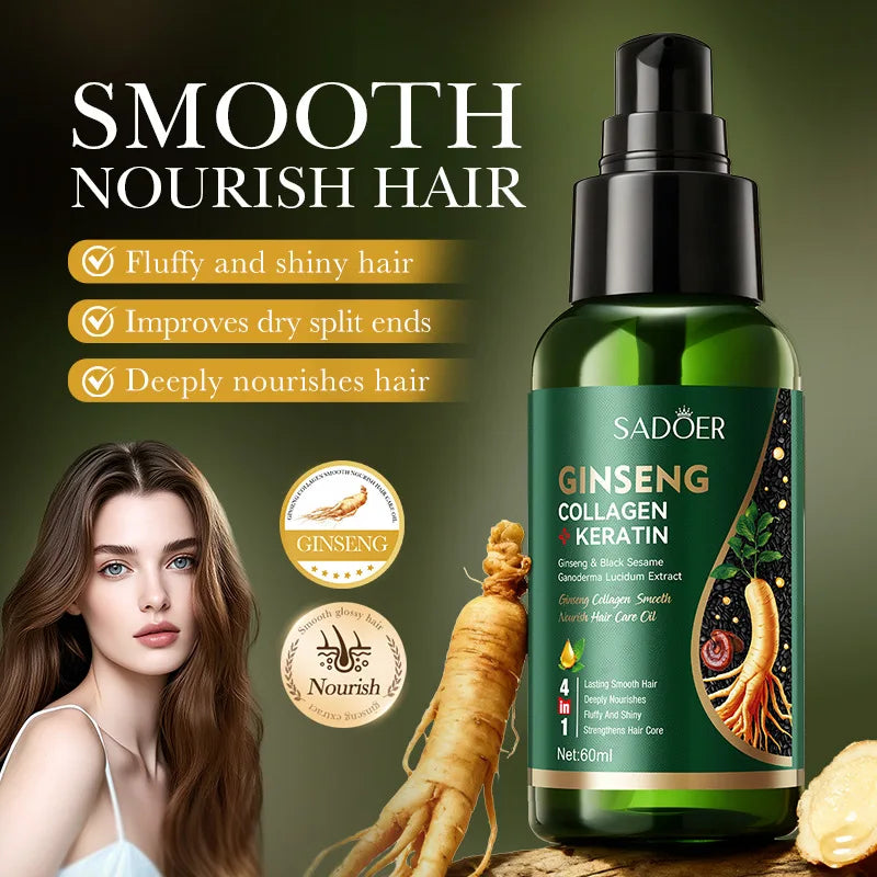 SADOER Ginseng Collagen Hair Oil