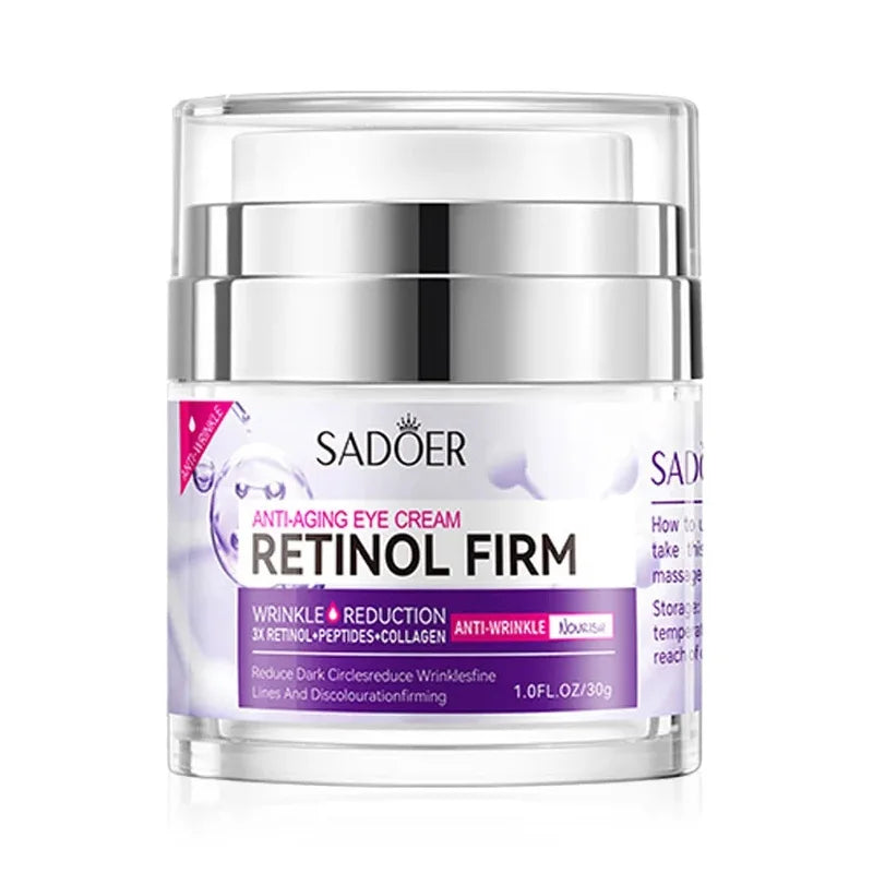 SADOER Retinol Eye Cream – Crema Contorno Occhi Illuminante e Rassodante