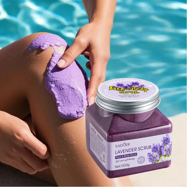 SADOER Lavender Exfoliating Scrub 500g