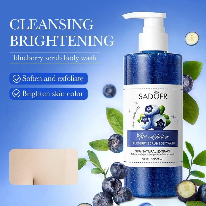 SADOER Blueberry Exfoliating Shower Gel 300ml