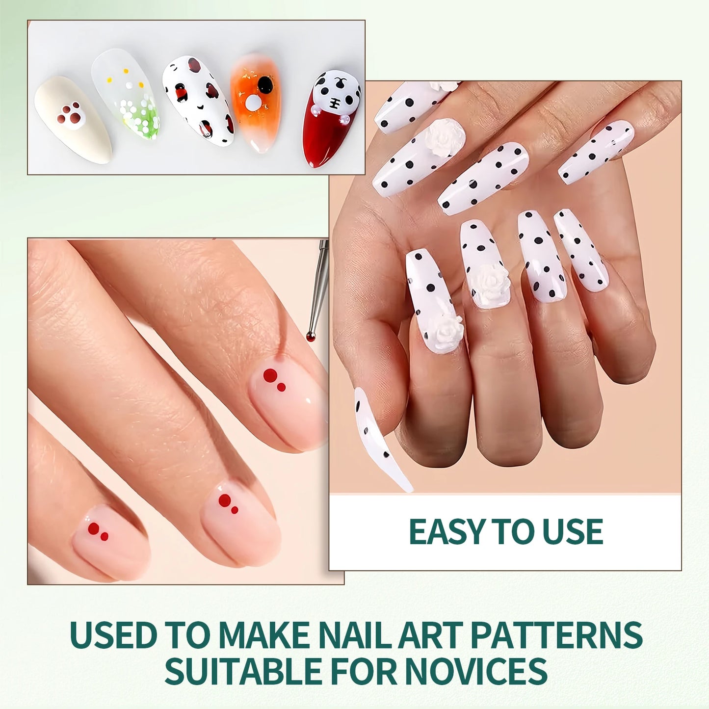 Nailpop 4-in-1 Penna Dotting per Nail Art