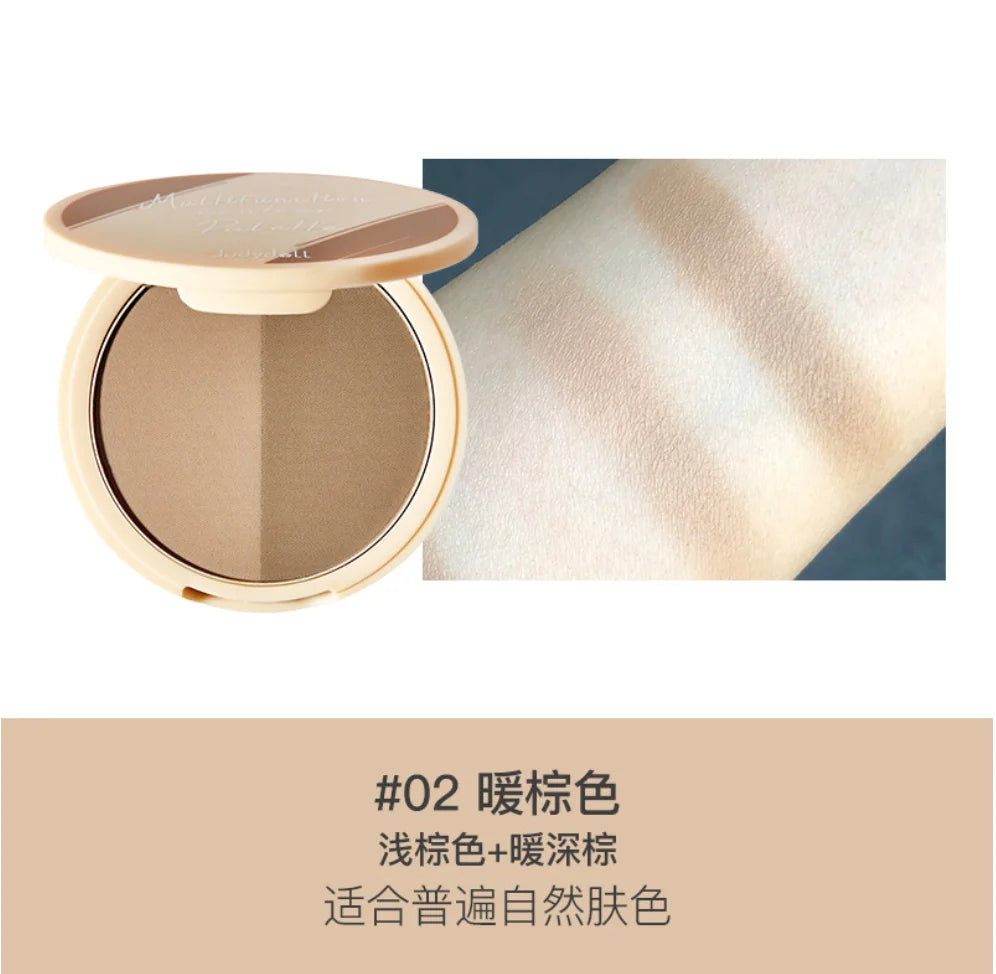 Judydoll Two-Tone Contouring Palette – Contour & Highlighter Naturale