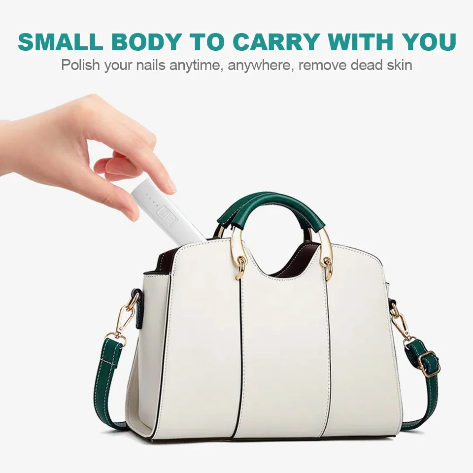 Nailpop Mini Fresa Elettrica Unghie – Portatile & Ricaricabile