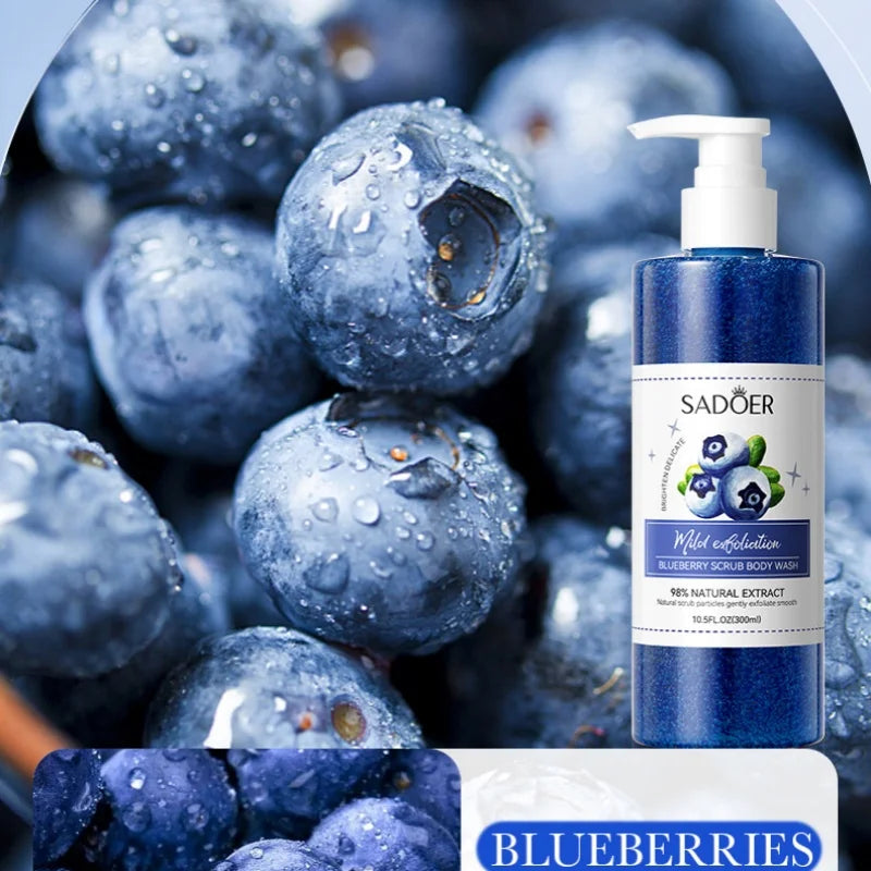 SADOER Blueberry Exfoliating Shower Gel 300ml