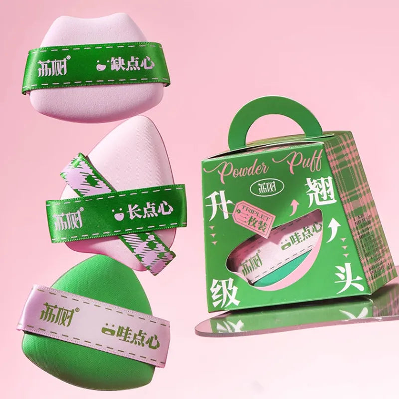 Lishu Set 3 Puff Blender Multiuso