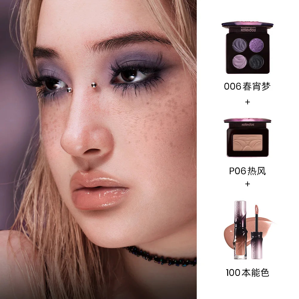 Kaleidos All In One Makeup Set – Lipgloss, Blush & Eyeshadow Palette