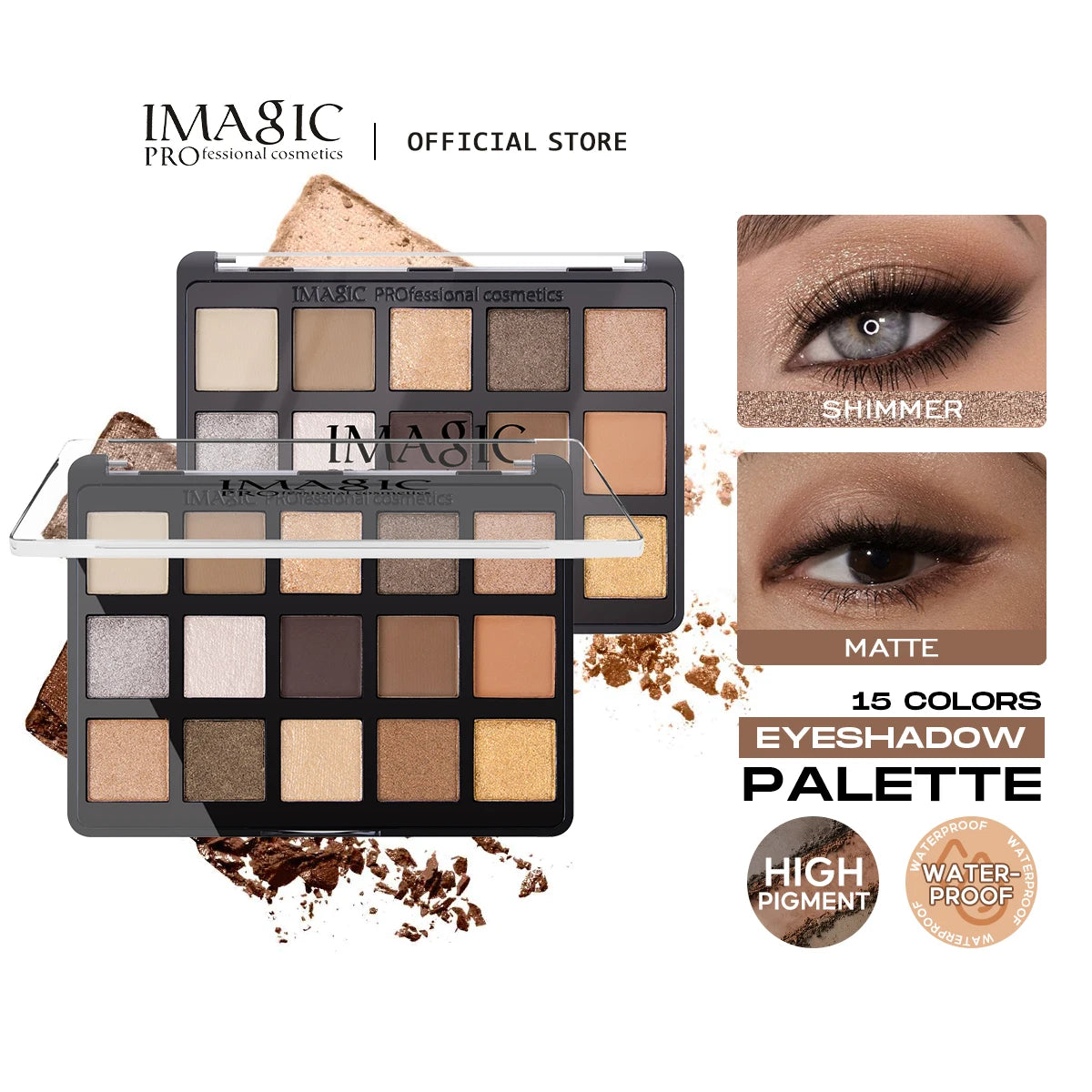 IMAGIC Vitality Eyeshadow Palette (15 Colori)