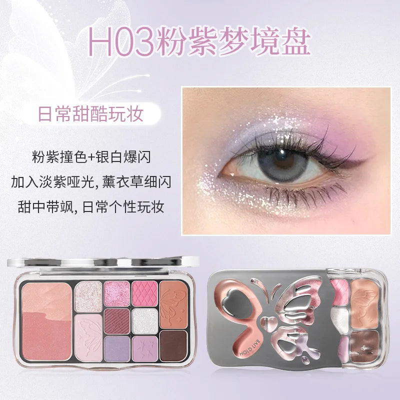 HOLD LIVE – 12 Colors Comprehensive Eyeshadow & Blush Palette
