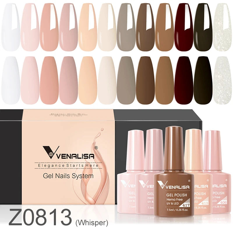 Venalisa Color Gel Semipermanente Kit – 6/12 Colori