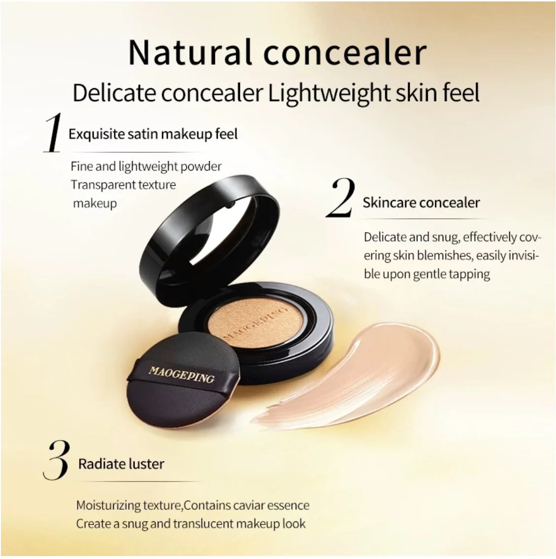 MAOGEPING Luxurious Caviar Cushion Foundation