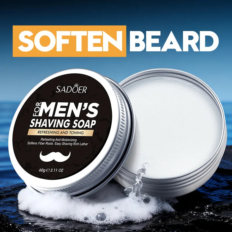 SADOER Men’s Shaving Soap – Sapone da Barba Ammorbidente