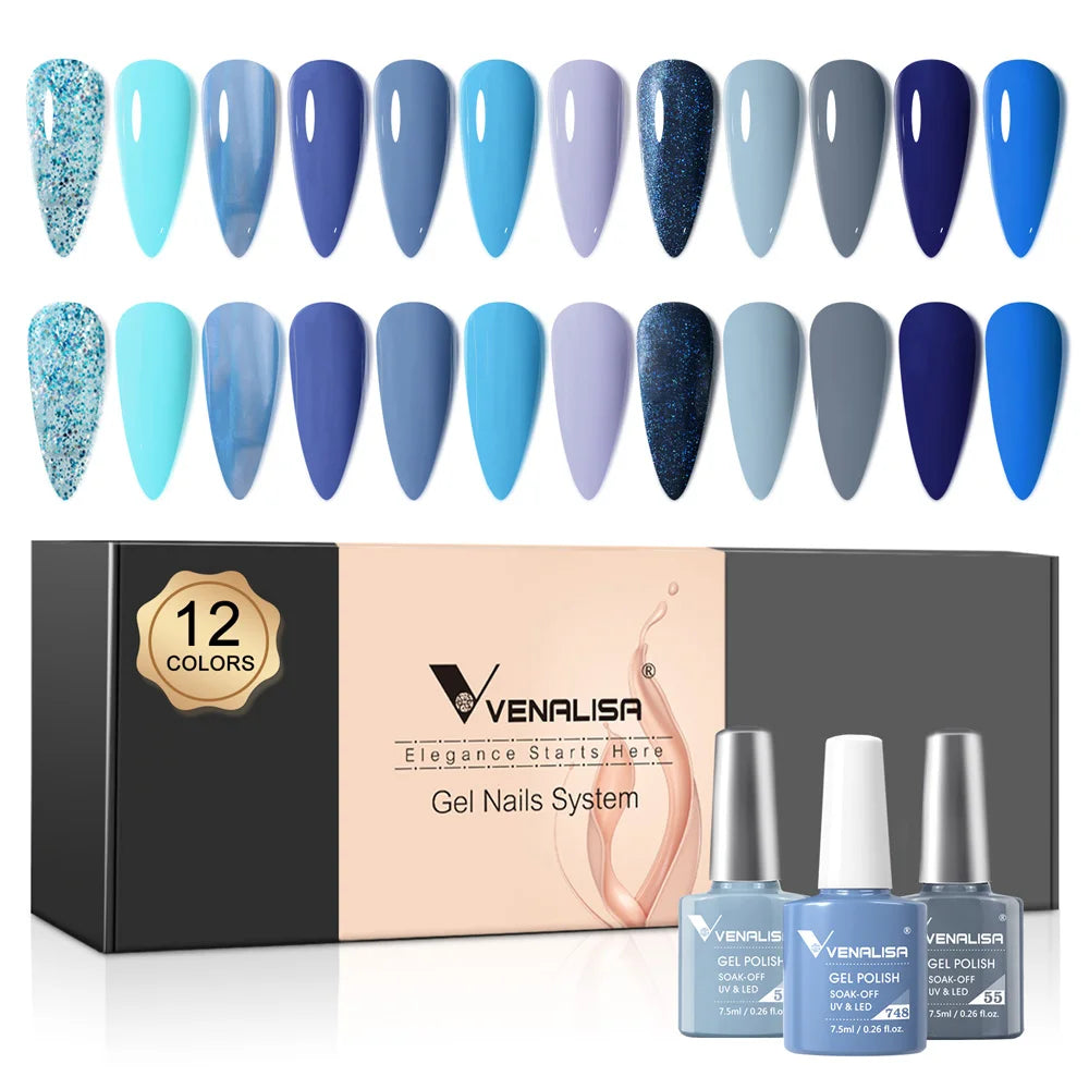 Venalisa Color Gel Semipermanente Kit – 6/12 Colori