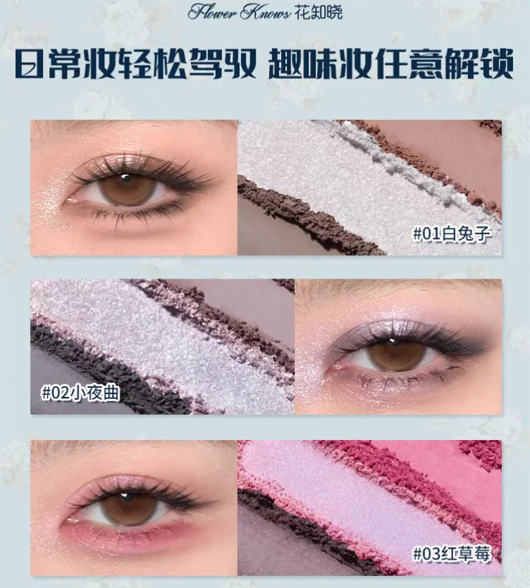 Flower Knows Bunny Garden Eyeshadow Palette – 6 Color Palette