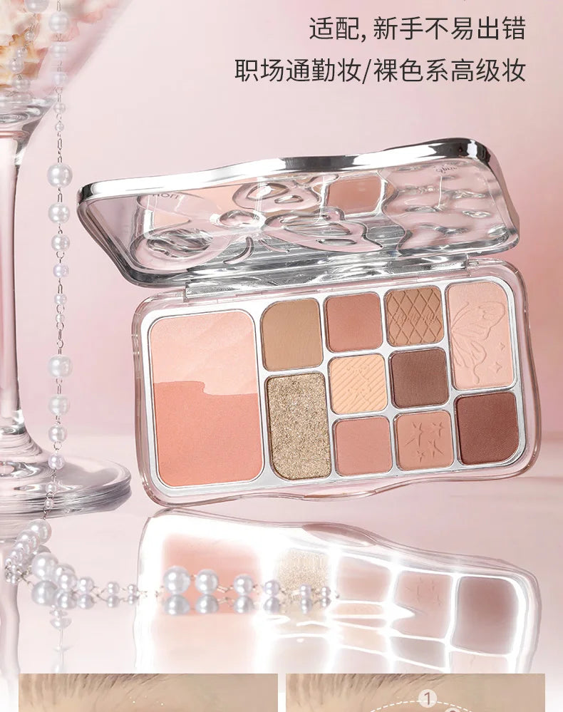 HOLD LIVE – 12 Colors Comprehensive Eyeshadow & Blush Palette