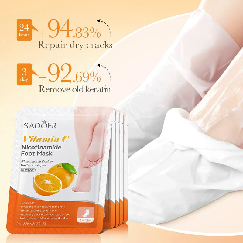 SADOER Fruits Foot Mask – Confezione da 6 paia