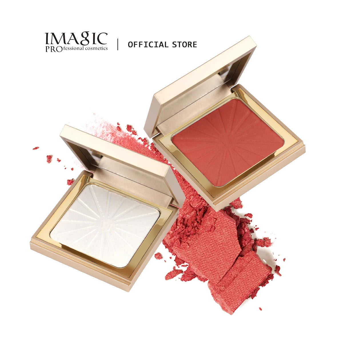IMAGIC Face Blush & Highlighter Palette