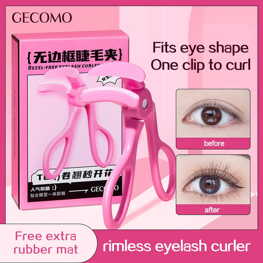 GECOMO Bezel-Free Eyelash Curler with Silicone Pads